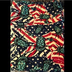 Lularoe TC leggings legging NEW 4th of July